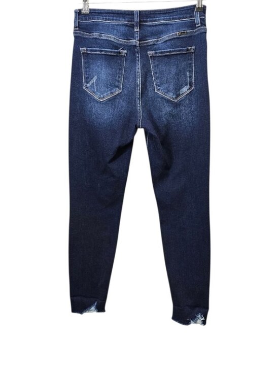 Kancan Maria Women's Denim High-rise Skinny Fray Hem Ankle Blue Jeans Size 9/28 - Picture 9 of 10